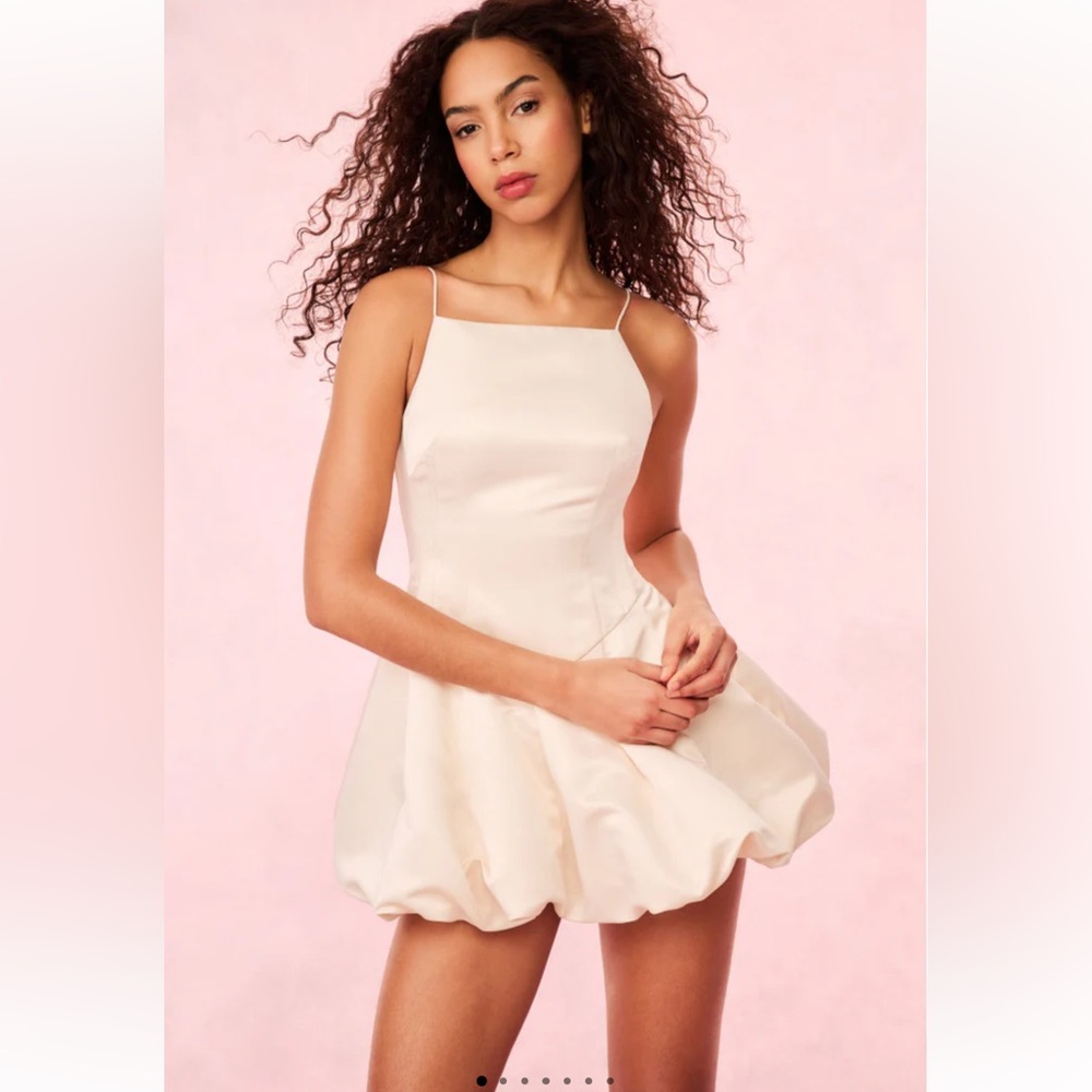 LoveShackFancy Jake Satin Mini Dress Size 4